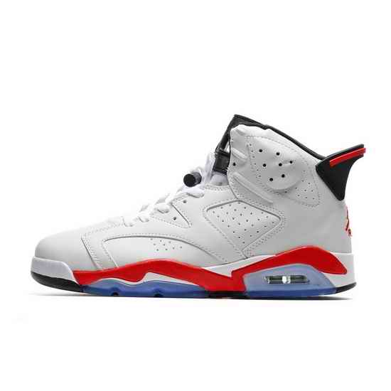 Air Jordan 6 Retro Men Shoes White Red Blue